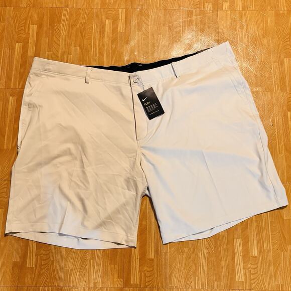 Nike Men's Dri-FIT Flex Stretch Golf Shorts Tan Outdoor Size 52 Khaki NEW - Picture 1 of 6